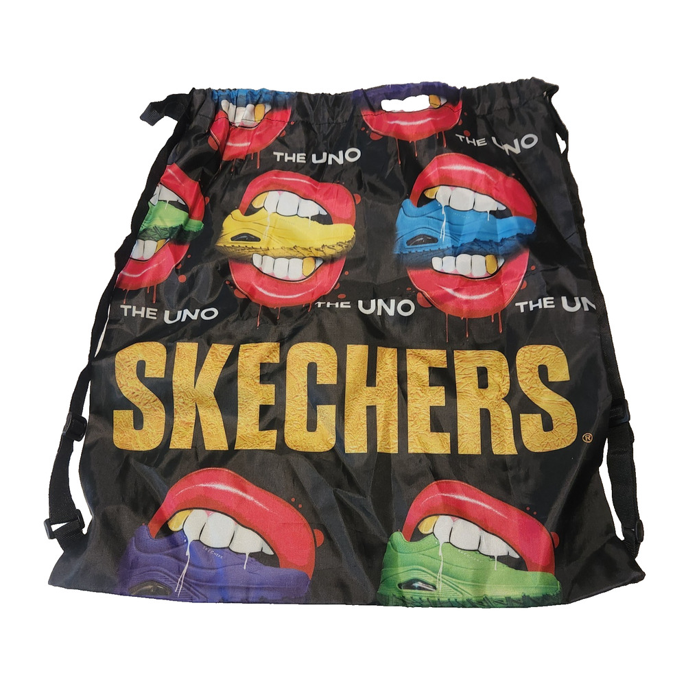 The UNO Skechers Shoe/Cleats Gym Bag Large Drawstring Backpack Cinch Pack